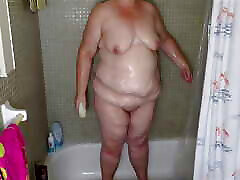 Big fat ass BBW maid lady cleaning house naked and showing juicy pussy close up - big natural boobs hot busty milf - Thick curvy