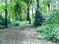 Hot blonde German picked up in the woods fucked on the table