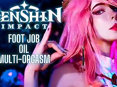 Genshin Impact: Yae Miko Enjoys Multi-orgasm and Footjob - Mollyredwolf