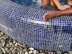 Interracial sex with my hd prob sex and his BBC in the jacuzzi of the Resort, he gives me his cum in my mouth! Kylei Ellish & CeeJay