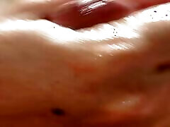 Close up horny mom giving husband handjob