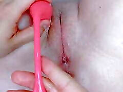 I put a vibrator in her schoolgirl pussy