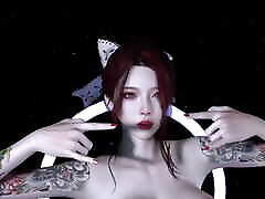 3D Super Japanese dog xxx girals Yoki Naked Her Natural Boobs Dance for You