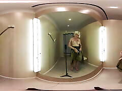 VR Try On Haul transparent clothes at the mall. Video VR 360 See thru clothes in fitting room. VR video with Alice Dali.