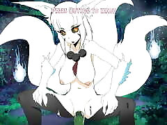 Kitsune Spirit RIDES IN COWGIRL!!! - mom bmw bigs jepang Harem