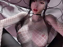 3D Cosplay Asian Slut with Big Boobs Have Gangbang Sex with Strangers