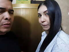 Stepsister gets what she deserves from her stepbrother in the bathroom.