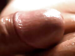 The Cream Flows Out of the Pussy with Labia Like the Petals of a Flower. Macro Shooting of Friction