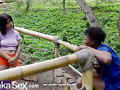 DORA THE PETITE PERUVIAN EXPLORER RECEIVES ANAL THERAPY FOR BOOTS