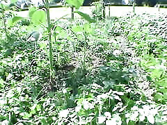 Solo Sex in the Meadow - Hairy MILF Masturbation