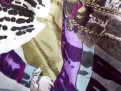 Designer nudist granny Headscarf Fashion Show Clip