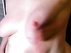 Just slapping her tits red before fucking her