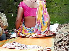 Outdoor bathroom aunty sex