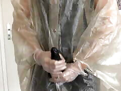 Transparent Rain Cape, Edging Games and Cumming on the Cape