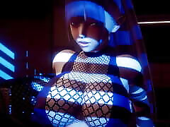 Ninfapzu the miss Ren Kinome riding a huge monster cock in her tight crazy japans final technique secret jutsu buttocks dripping cun