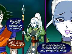Vados shows the new "training" to Goku