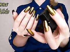 Hands Fetish Golden Manicure