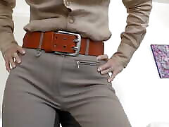 Pamper My Beautiful Riding Pants Ass and Masturbate at the Same Time