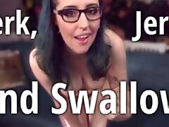 Jerk, Jerk, and Swallow - Miss Faith Rae&039;s drink cum off shoes JOI and CEI Instructions with Orgasm Control