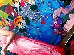 Huge squirting.Cutest teen Step-sister in pink salwar suit. she had first painful sex