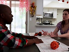 Aubree xxcn vidoes hd cannot resist a huge black cock