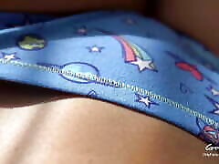 Teen 18yo shows her Exxxtra wet panties POV