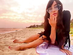 Me Sexy Beauty Girl Chasing Sunsets, sandy silke Vibes, and Pure Joy!