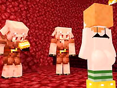 Alex discover the nether, Ep 1, Minecraft PORN MOD