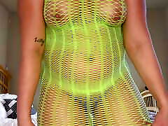 Transparent Neon Fishnet 1 ledy 3boy Try On Haul with Erika Kay