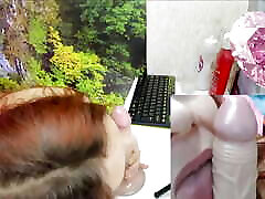 Giving a Blowjob to a Rubber One, She Did Not Know How This Evening Would End