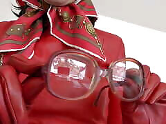 Big Vintage Glasses Demonstration - Headscarf Stepmom Makes You Cum