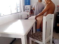 Naughty married woman fucks with a gifted susy diaz videos xxx man while the cuckold washes the dishes
