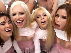 Hardcore IR ORGY 8on4 VivianLola AshleyRose LucyMendez KiraSex DP DAP TAP with pee