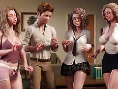 Doctor and two hot babes fucks a boy with huge dick after using the love potion.