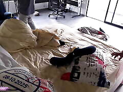 Big breasted maid gets comfortable with her boss part 1