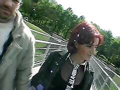 Italian red light vintage video from VHS tape with