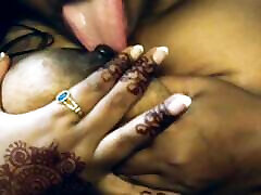 Hot desi sexy girl presses boobs and sucks boobs and nipples.