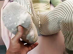 Stripping Demona and touching her wet indian boollywood pussy