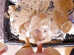 Sticky Suprise masturbating with first shower than fuck fluff