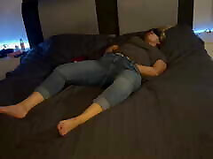 Masturbation Bed Eyes Bandaged Orgasm Moaning Trembling Twitching Clitoris Rubbing Horny Wet Foreplay Blowing Clyde&039;s Mind