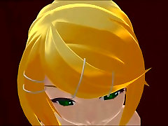 MMD Vocaloid nylon scandal penis spanking sneaky sex