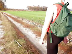 Milf In Black Tights Walks And Teases Her Nice Butt