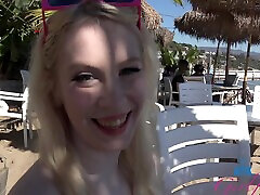 Gigi Sweets enjoys while giving her boyfriend a nice footjob