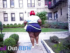 SSBBW Mail Lady Drops off a Package
