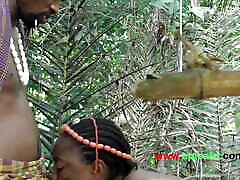 Horny Slutty Ebony Seduced Me on the Way to the Village Stream