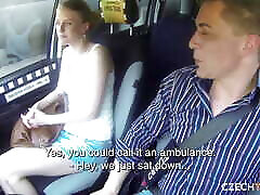 Czech Taxi E06: Blonde rides a cock