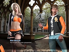 touchdown dziewcząt szorstki cipki łomotanie i creampie w the kolegium dziedziniec ep 3
