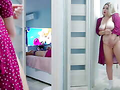Stepdaughter with big tits spies on stepdad part 2