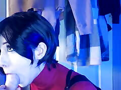 Ada wong uses Leon for sex, gives footjob and pounds big oiled ass