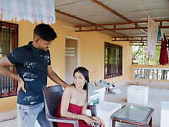 indian desi porn star sanjana calling her boyfriend to fucked with huge cock when she is alone in home